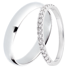 Pure & Bettina Allianz Duo – Witgoud & Diamanten – 18 Karaat Pure & Bettina Allianz Duo – Witgoud & Diamanten – 18 Karaat