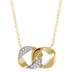 Regard d'Orient Ketting - Lia - 9 karaat geelgoud en diamanten