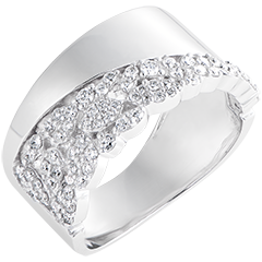 Ring Leven - Constance - witgoud 9 karaat en diamanten