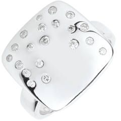 Ring Sternenhimmel - Silber und Diamanten