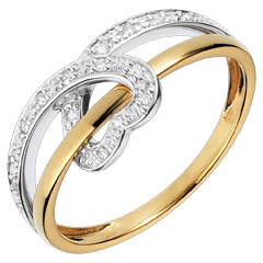 Ring Zartes Band mit Diamantherz