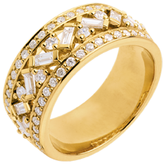 Ring Schicksal - Kaiserin - Gelbgold Diamanten - 0.85 Karat