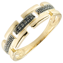 Ring Dämmerschein - Geheimer Weg - Kleines Modell 18 Karat