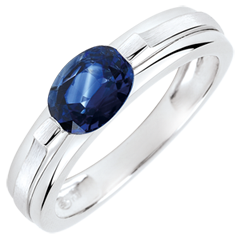 Verlobungsring Triumph Variation - 1 Karat Saphir - 18 Karat Weißgold