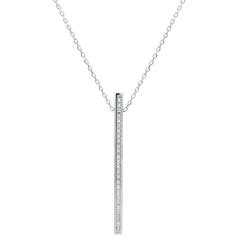 Collier Sternbilder - Himmelskörper - Weißgold und Diamanten - 9 Karat