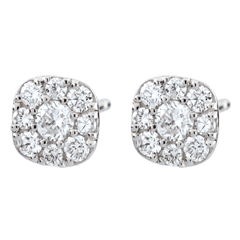 Oorbellen Lavia Diamant - 9 karaat witgoud