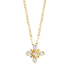 Naszyjnik Crisento – Żółte Złoto 9K i Diamenty Syntetyczne