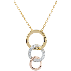 Tri-colour Gold Gala Necklace