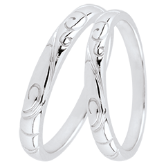 Triba Duo Trouwringen – Witgoud – 9 karaat
