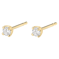 Diamant Ohrstecker in Gelbgold