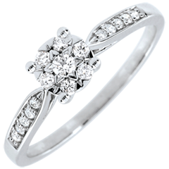 Königlicher Ring Diamantsphäre - 0.12 Karat