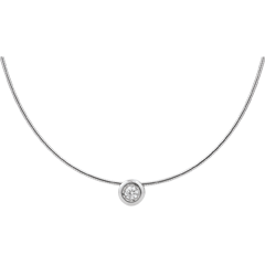 Collier Flohdiamant in Weissgold