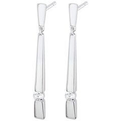 Diamantohrringe Cleopatra in Weißgold