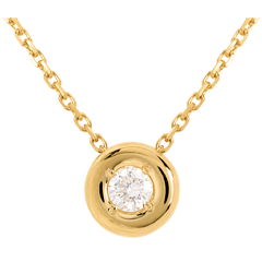 Diamant Collier Kelch in Gelbgold