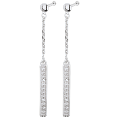 White Gold and Diamond Parisienne Earrings