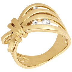 Ring Spaziergang der Sinne - Camouflage - Gelbgold
