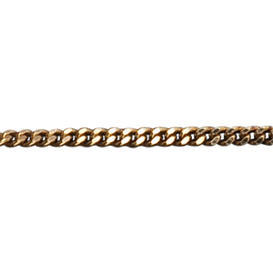 Catena a maglia barbazzale - Oro giallo - 9 carati - 40 cm