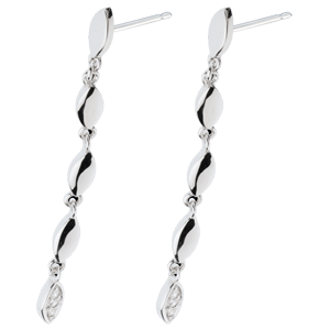 White Gold Gentle Flora Earrings