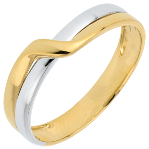 Eden Passion Wedding Ring - Two golds
