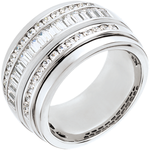 Anello Fantasmagoria - Via Lattea - Oro bianco - 18 carati - 48 diamanti - 1.58 carati