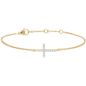 Bracciale rigido con foglia in oro giallo 18kt