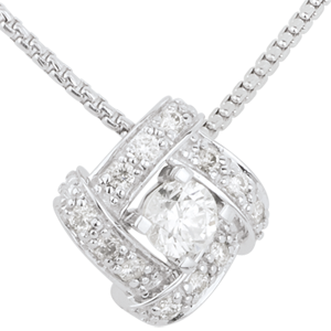 Collier Destinée - Princesse Perse - or blanc 18 carats et diamants