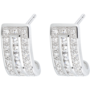 Earrings Constellation - Zodiac - white gold and diamonds