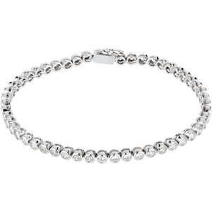 Boulier diamond bracelet-white gold - 2 carat - 52 diamonds