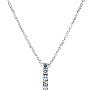 Collier Abbondanza - Cartuccia - oro bianco 9 carati e diamanti