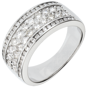 Anello Costellazione - Cosmo - Oro bianco - 18 carati - 62 Diamanti - 0.99 carati