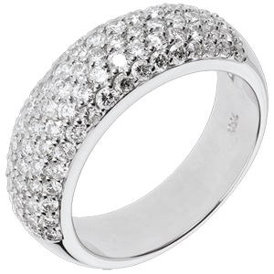 Anello Costellazione - Amore Siderale - Oro bianco - 18 carati - 89 Diamanti - 1.57 carati