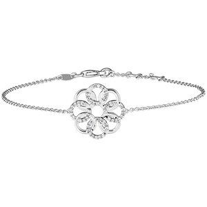 Destiny Bracelet - Arabesque -white gold 18 carats and diamonds