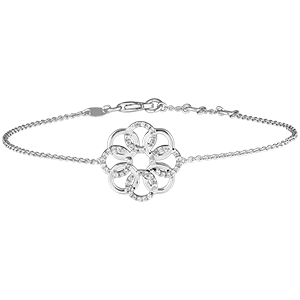 Destiny Bracelet - Arabesque -white gold 9 carats and diamonds