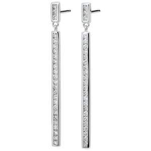 Earrings Constellation - Astral - white gold and diamonds - 9 carats