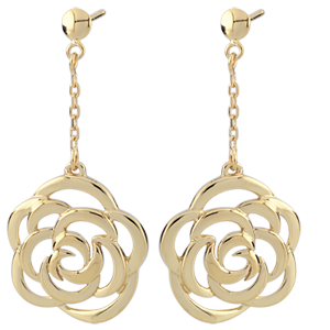 Eclosion - Couture Flower Pendant Earrings