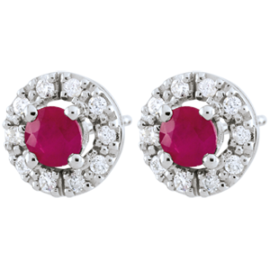 Clévia Ruby Earrings - 18 carats
