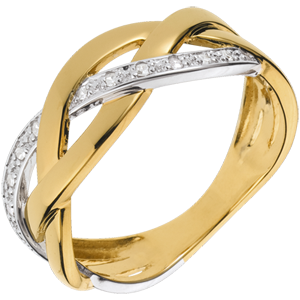 Yellow Gold Precious Braid Ring