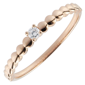 Solitaire Ring Golden Sweet - Pink Gold