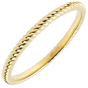 Ring Goldenes Seil - Gelbgold
