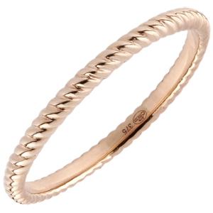 Ring Golden Rope - Pink Gold
