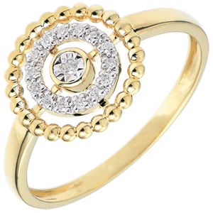 Ring Fleur de Sel - Kranz - Gelbgold - 18 Karat