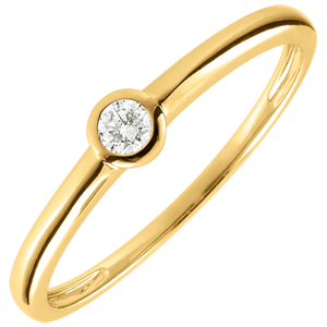 Solitaire Ring My Diamond– Yellow gold– 0.08 carats – yellow gold 9 carats