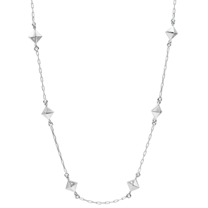Necklace Genesis - Rough Diamonds - White Gold - 9 carat