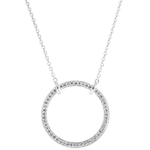 Collier Fraîcheur - Circé - or blanc 9 carats et diamants