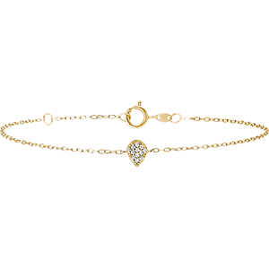 Bracelet Fraîcheur - Alphée - or jaune 9 carats et diamants