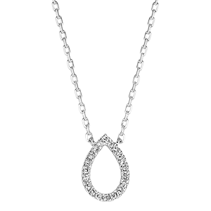 Fraîcheur Necklace - Alpheus - 9 karat white gold & diamonds