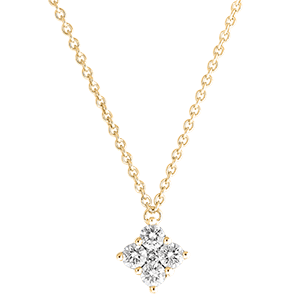 Collier Fraîcheur - Dina - or jaune 18 carats et diamants