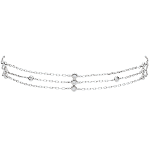 White Gold Thank You Bracelet