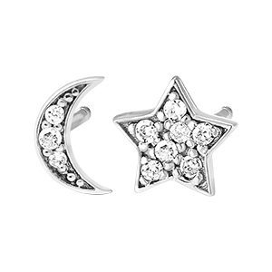 Freshness earrings- Sirius - 18 carat white gold and diamonds