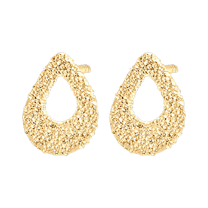 Boucles d'oreilles Puces Fraîcheur - Pira - or jaune 18 carats 